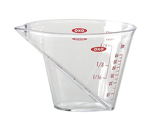 OXO Good Grips 1238480V3MLNYK Abgewinkelter Mini Messbecher, 60 ml