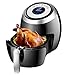 Produktbild NANXCYR Air Fryer - 1500W Airfryer mit Digitalanzeige - für gesundes fettfreies Kochen - spülmaschinengeeigneter Multikocher-Frittierkorb, elektrischer Ofen, 5L, Schwarz
