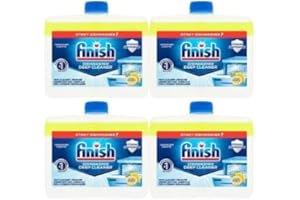 STAR FASHION GLOBAL LTD Finish Dishwasher Cleaner - Savers Pack of 4x250ml - De-scales, Deep Cleans, Prolongs Life of Dishwasher - Removes Nasty Odours