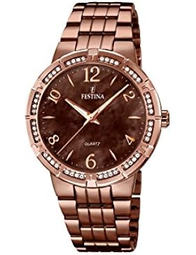 Festina Damen-Armbanduhr Mademoiselle Analog Quarz Edelstahl F16797/2