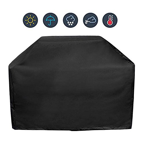 Abdeckung für Grill, Sounor BBQ Grillabdeckung Gasgrill Schutzhülle Abdeckhaube Haube 145 x 61 x 117cm, Schwarz - 2