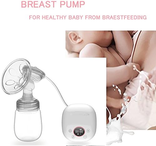 Buydaly Electric Breast Pump, breastfeeding Pump with silent motor, Milk storage bottle, Breast massage instrument, cordless, for Travel USB charging