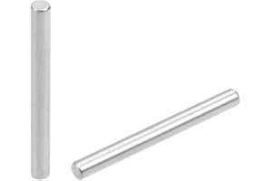 Yesallwas 100Pcs 3mm x 30mm Dowel Pin 304 Stainless Steel Shelf Support Pin Metal Fasten Elements Used On Precise Location (3mm x 30mm 100PCS)