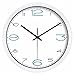 Produktbild LLSJZ Watch Clock Art Creative Wall Clock Wohnzimmer Schlafzimmer Clock Dekoration Mauer Uhren Stille Kunst Uhren Uhren,Weiße Grenze 12 Zoll