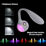 LE Schreibtischlampe 7W LED Atmosphäre-Lampe 3 Helligkeitsstufen dimmbar, voll einstellbare Tischleuchte Leselampe farbwechselhaft Lampenfuß kinder nachttischlampe Weiß - 2