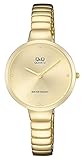 Q & Q Damenmode Analog Quarz F611J010Y Armband-Uhr - Gold
