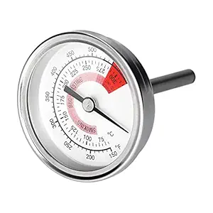Layfoxz Stainless Steel Bi-Metal Dial Thermometer 75-300? / 150-600? Dual Scale 2.2 Inch Dial 2.6 Inch Stem Length Thermometer Gauge for Boilers s Industry BBQ