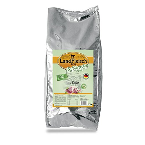 Landfleisch Dog Softbrocken Adult avec Canard, 1er Pack (1 x 5 kg)