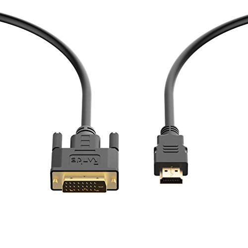 HDMI auf DVI Kabel, Rankie 2-Pack 1.8m CL3 Bewertet High Speed Bidirektionale HDMI-DVI Kabel HDTV Cable (Schwarz) – R1107D - 4