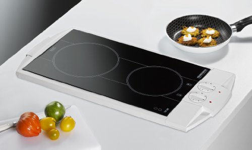 ROMMELSBACHER CT 3010 Vario – CERAN® DOPPELKOCHTAFEL – 3000 Watt – weiß - 2