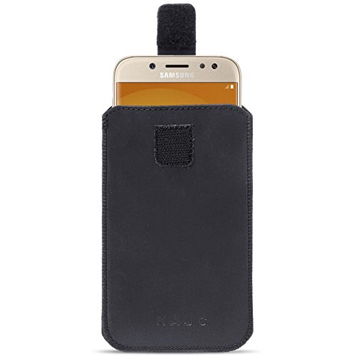 NAmobile Universal Smartphone Cover 4.0 - 6.4 Zoll Schutz Tasche HÃ¼lle Case SchutzhÃ¼lle Schutztasche HandyhÃ¼lle Etui Leder schwarz , GrÃ¶ÃŸe:FÃ¼r 6.0 - 6.4 Zoll