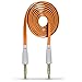 Price comparison product image Aventus (Orange) Motorola Moto G5 3.5mm Stereo Male to Male Jack Plug Audio Aux Flat Cable Sound Lead Gold Connectors