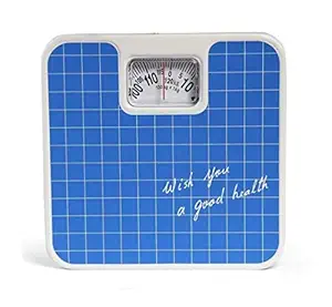 K999 Analog Weight Machine For Human Body, Mechanical Manual Analog Weighing Scale (Blue)