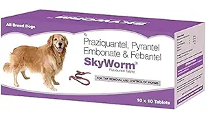Sky EC SKYWORM Deworming Tablets for Dogs by Jolly and Cutie Pets