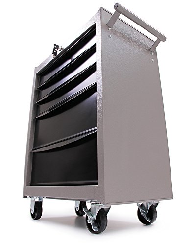 Ondis24 Werkstattwagen Werkzeugwagen abschließbar mit 5 Schubladen mit Lenkrollen unbestückt - 8