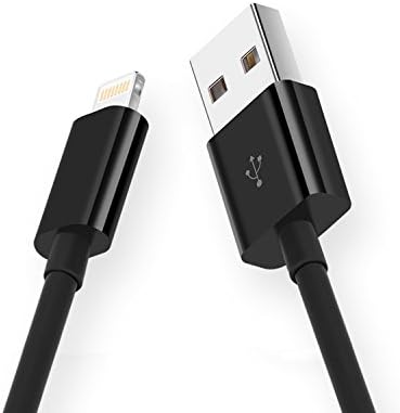 Short Lightning Cables, Yaletu Extra Short USB Data Sync Charging Cord [ 1ft/14inch] for iPhone 5/5s/5c 6/6 Plus 6s/6s Plus 7/7 Plus, iPad mini/Air/Pro iPod touch(Black)