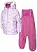 Trespass Dimple Ski Suit - Soft Pink Check, 6/12 months