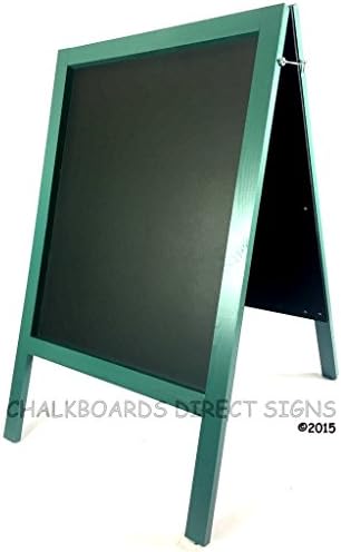 Extra Large Weatherproof SAGE Heavy Duty Chalkboard A Board Frame Sandwich Pavement Sign Blackboard 1100mm x 610mm Doubled Sided