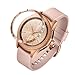 Produktbild Strap Band,Janly für Samsung Galaxy Watch 42mm 2 Stück Lünette Ring Klebstoff Abdeckung Anti Scratch Edelstahl (Roségold)