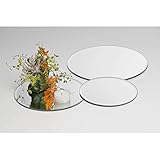 spiegelglas rund 10 cm Material: Spiegelglas mit geschliffener Kante und Anti-Rutsch-Noppen auf der Unterseite