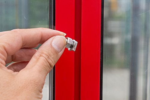 20 Stück Hammerkopfschrauben mit Muttern aus Edelstahl für Gewächshaus - 2