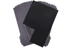 KORES A3 297X420MM Carbon Paper 100 Sheets Premium Quality- Hand Copy Long Last 5 Different Color (Black)