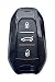 Produktbild CK+ Peugeot keyless ABS Auto-Schlüssel Hülle Key Cover Case Etui für 2008 3008 5008 - Schwarz