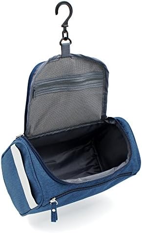 Portable Hanging Toiletry Bag Travel Organizer Cosmetic Bag For Women &amp; Men Kit with Hanging Hook For Vacation Travelling [Blue]