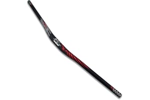 DELVOYE Rise 25/45mm Guidon VTT Downhill 31.8mm Cintre VTT Guidon De Vélo En Alliage D'aluminium 780/800mm Extra Long Guidon Cross Country (Color : Red 800mm, Size : Rise 15mm)