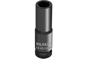 HILPATY Hlipaty Chiave a Bussola ad Impatto 14 mm con Attacco da 1/2", Cr-Mo, Lunghezza 78 mm