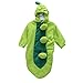 Highdas Cute Green Pod Beans Shaped Double-Layer Soft Fleece Newborn Infant Toddler Sleeping Bag Sleep Sack Photography Prop for 0-8 Months Baby