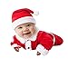 Produktbild Beikoard Weihnachten Infant Baby Jungen Mädchen Weihnachten Xmas Fleece Tops Pullover Hosen Hut Kleidung Set 3 Stücke Tops Hosen Taufbekleidung Bekleidungssets
