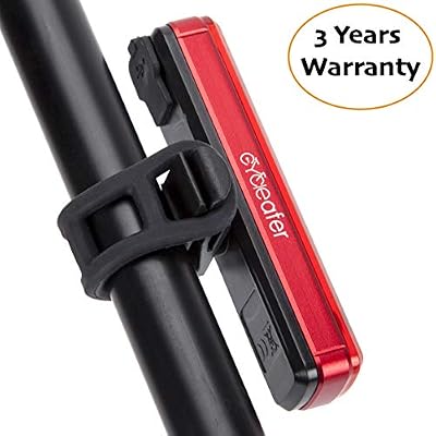Cycleafer® Puissant Éclairage de Vélo Arrière Résistant à l'eau, Rechargeable USB, et Facile à Installer, Sonnette pour vélo et sacoche incluse GRATUIT