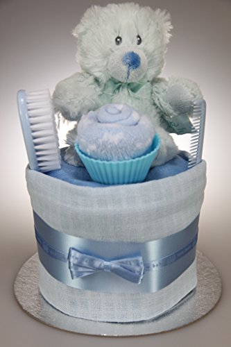 Baby Boy Single One Tier Nappy Cake Baby Shower New Baby Gift