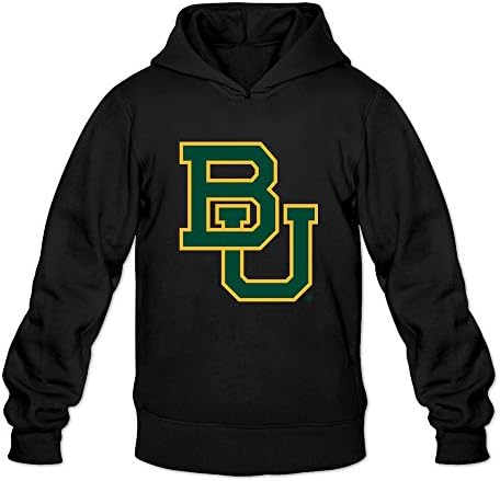Men Baylor University Customized Retro Hoddie By Mjensen -  Black - 