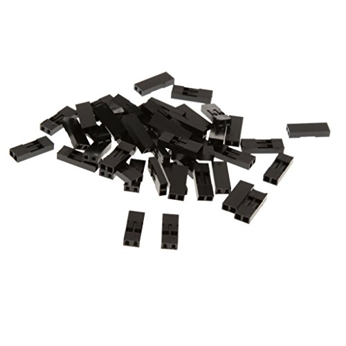100pcs Dupont Überbrückungskabel Kabelgehäuseschale Stecker Stiftkopf 2.54mm - 2p