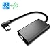 Produktbild HUIRID USB-C auf 3,5 mm Klinken-Adapter, USB-C auf 3,5 mm Kopfhörer-Audio-Aux-Adapter Typ C PD Schnelllade-Verlängerung Splitter kompatibel für 2018 iPod Pro Google Pixel 2/XL