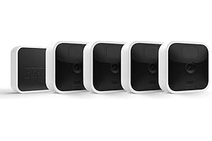 Blink Indoor | Wireless, HD security camera with two-year battery life, motion detection, two-way audio, Alexa enabled, Blink Subscription Plan Free Trial | 4-Camera System