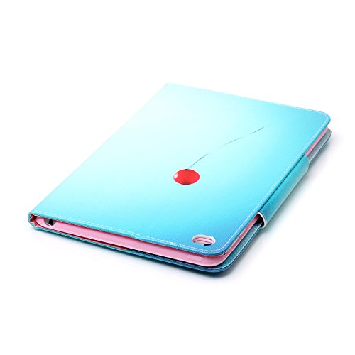 iPad Air 2 Hülle, Deenor Bunt Painting und Stilvoll Brieftasche Tasche PU Leder Flip Protective Stand Tasche Schutzhülle Hülle für Apple iPad Air 2 iPad 6 Generation.[Red Balloon] - 5