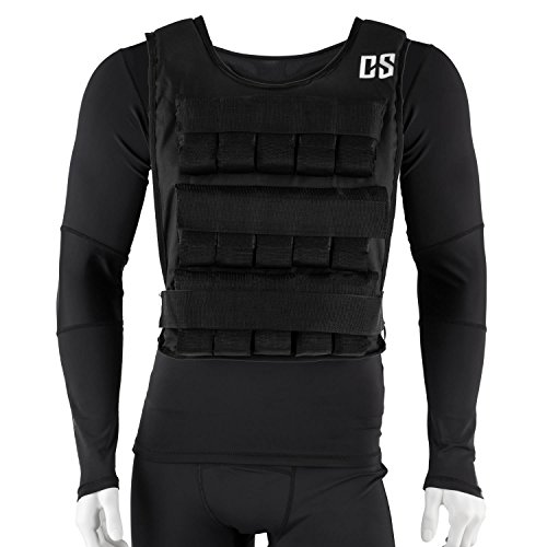 Obtener Capital Sports Monstervest chaleco lastrado de 30 kg peso (30
pesos de metal extraíbles, correas de ajuste de nylon, exterior
reforzado, acolchado, pecho transpirable) Revisión