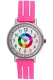 Kiddus Kinder Mädchen Uhr Analog Die Uhrzeit Lernen Japanischer Quarzmechanismus und Langlebige Batterie Wasserdicht KI10302