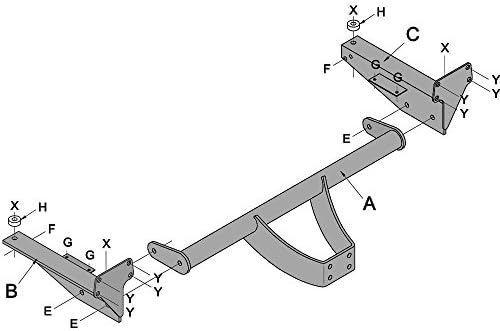 PCT RV4216A Fixed Flange Neck Tow Bar โ 2002-2012 Land Rover Range Rover