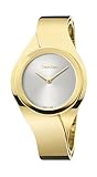 Calvin Klein Damen-Armbanduhr Analog Quarz One Size, silberfarben, gold