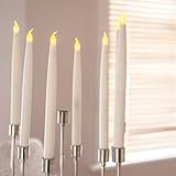 led echtwachs stabkerzen mit timer Höhe: 25cm + 2cm Flamme, Durchmesser ca. 1,5cm