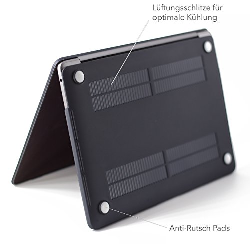 Starterkit - MacBook Pro 13   2016   2017 Modell  - Hardcase  matt    2 x USB-C Adapter  Black 