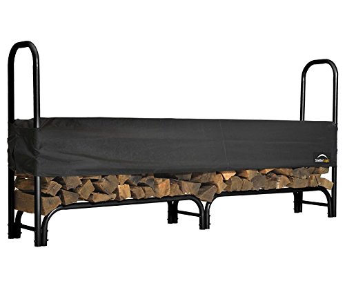 ShelterLogic Kaminholzregal, Kaminholzständer, Holzregal rund mit Abdeckung 244cm // Brennholzregal für Feuerholz