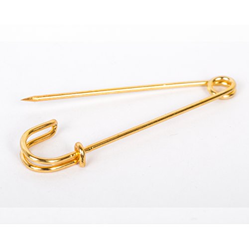 BIG-SAM 2x Kilt Sicherheitsnadeln – gold / silber oder gemischt (1x Silber & 1x Gold) - 3