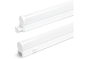 ‎LED UNIVERSUM LED Unterbauleuchte Lichtleiste 60cm warmweiß 3000K 990lm flimmerfrei blendfrei mit An/Aus-Schalter, 60cm Netzkabel mit Euro-Stecker Typ C auf C7 & Montagezubehör, L572xB23xH34mm