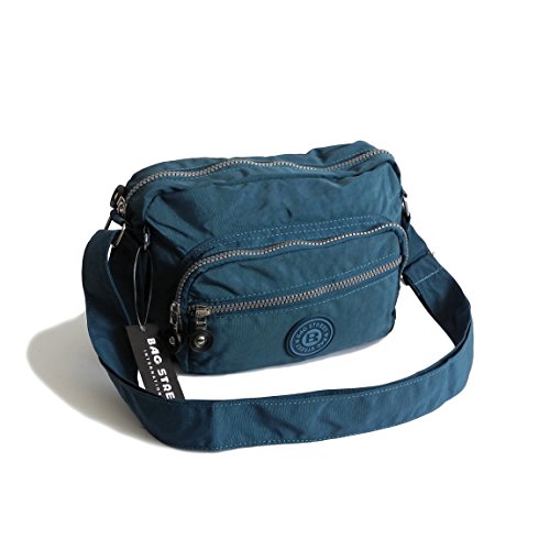 Bag Street -präsentiert von ZMOKA® , Borsa Messenger  Unisex adulto, Blau-Türkis (Blu) - 0