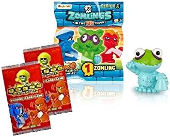 ZOMLINGS IN THE TOWN ~ SERIES 5 ** IN STOCK ** ~ 10 FIGURE PACKETS + 2 x GoGo CRAZY BONES TRADING CARD PACKETS